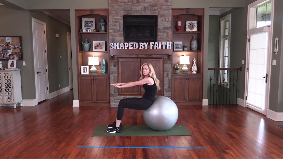 Shaped By Faith With Theresa Rowe Episode #3 Stability Ball Workout