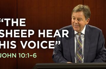 “the sheep hear his voice”