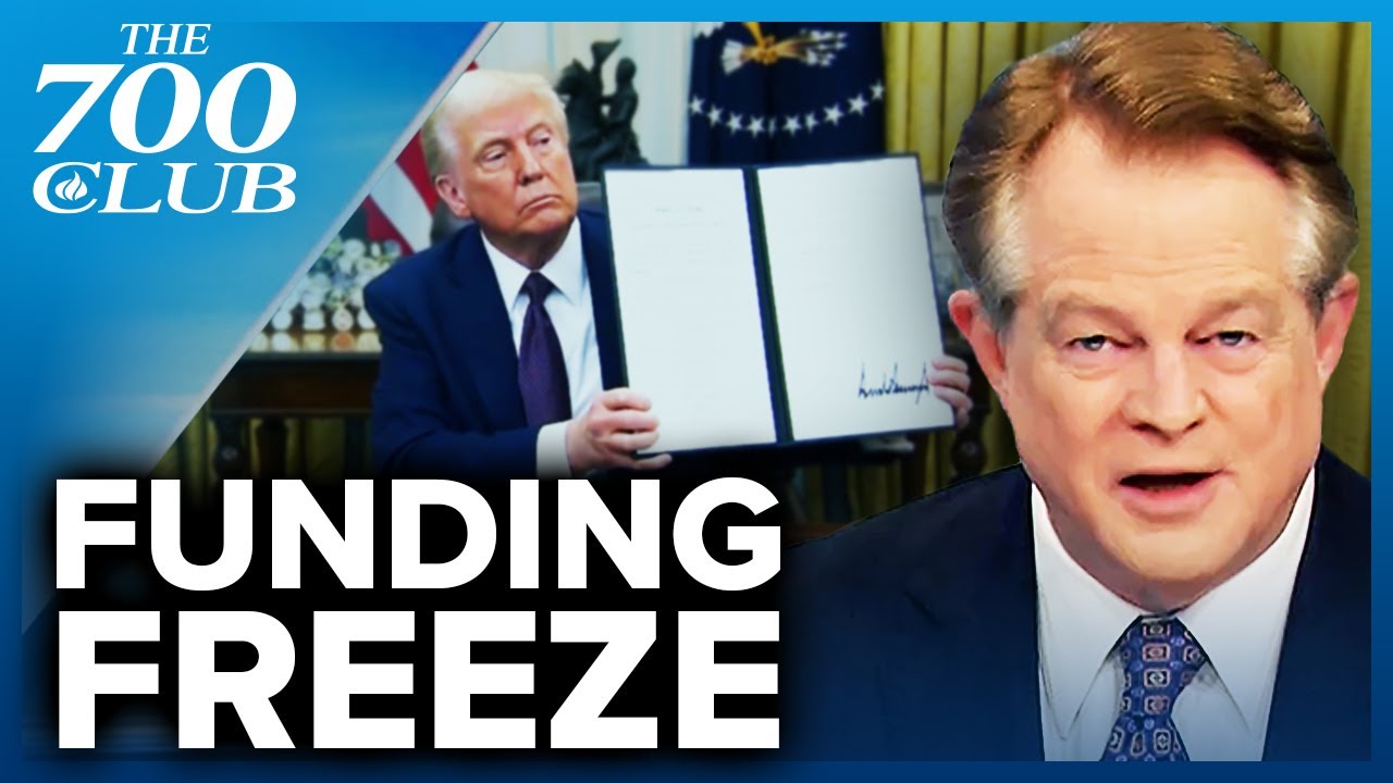 trump pauses federal funding for a 90 day review of spending ¦ the 700 club (bq)