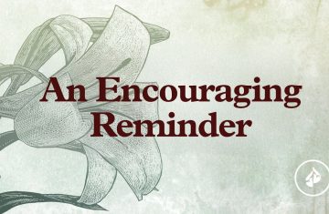 an encouraging reminder