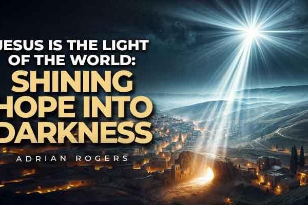 jesus is the light of the world shining hope into darkness
