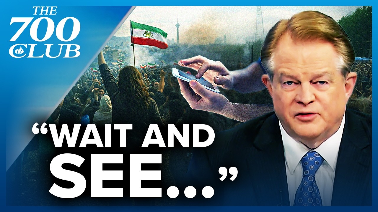 protests erupt in iran following a text message about trump ¦ the 700 club (bq)
