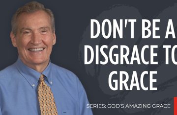 don’t be a disgrace to grace