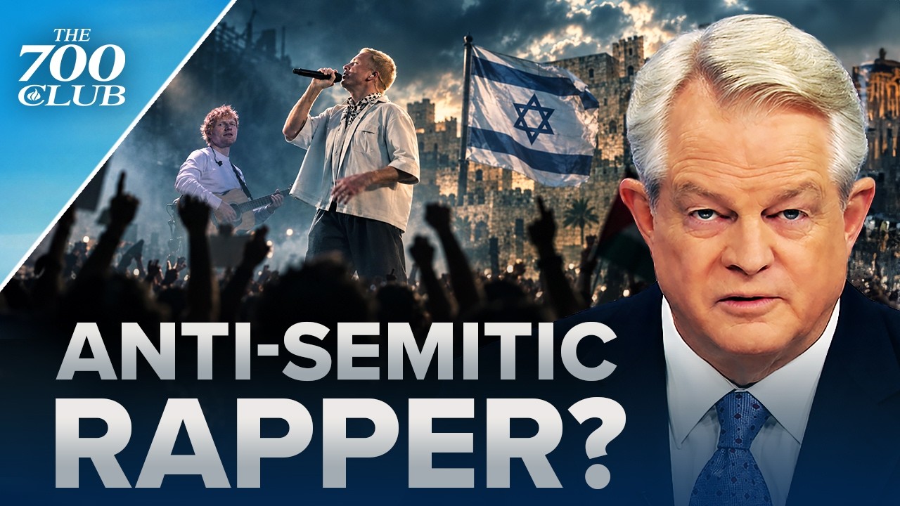 macklemore turns ed sheeran concert into a fight over israel ¦ the 700 club (bq)